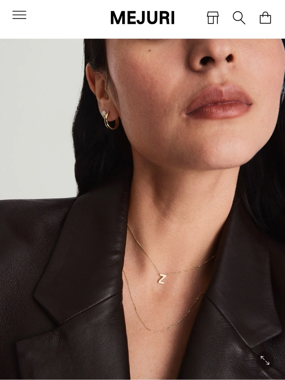Mejuri 14K Gold Chain Necklace 16"-18"